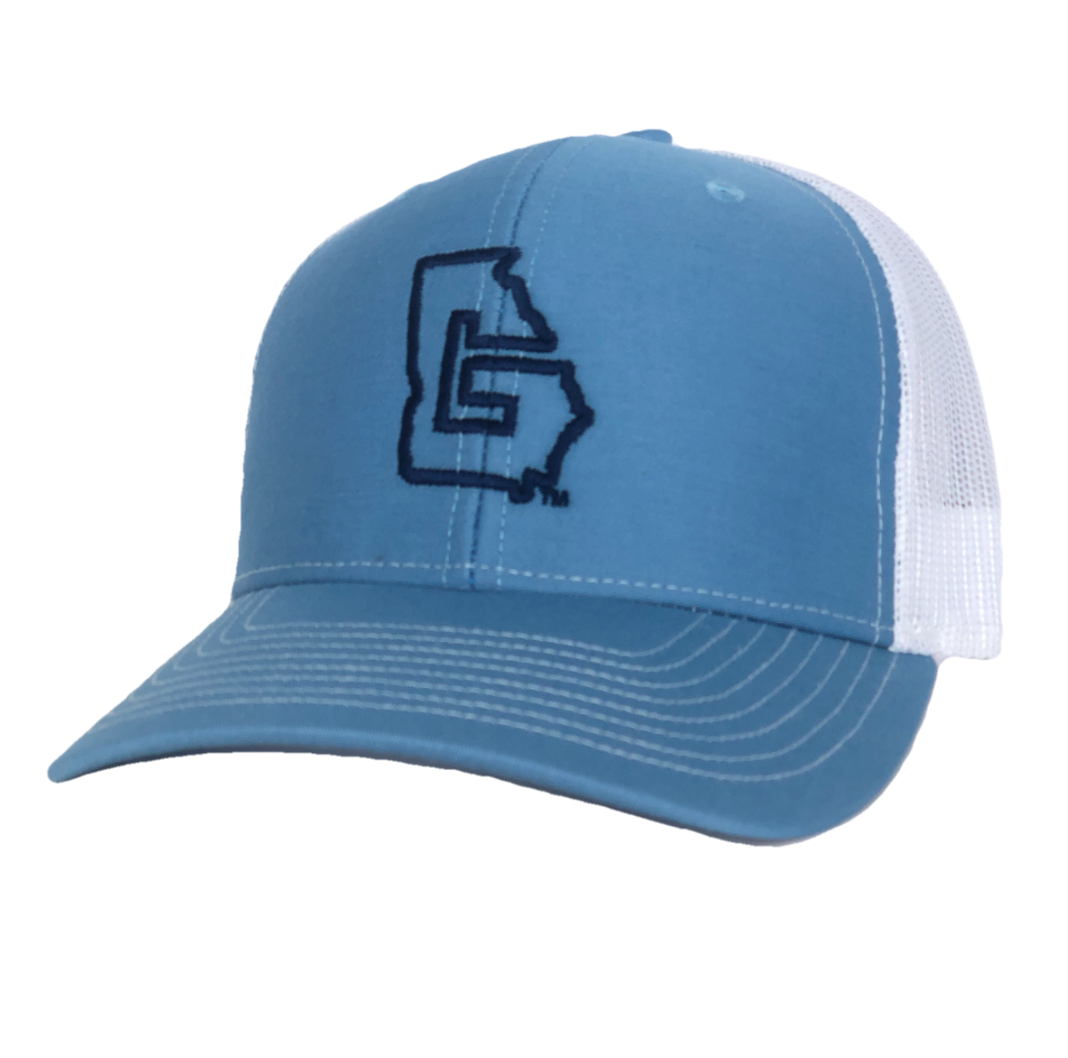 Columbia Blue/White Trucker Hat